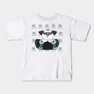 Dog skateboarding Kids T-Shirt